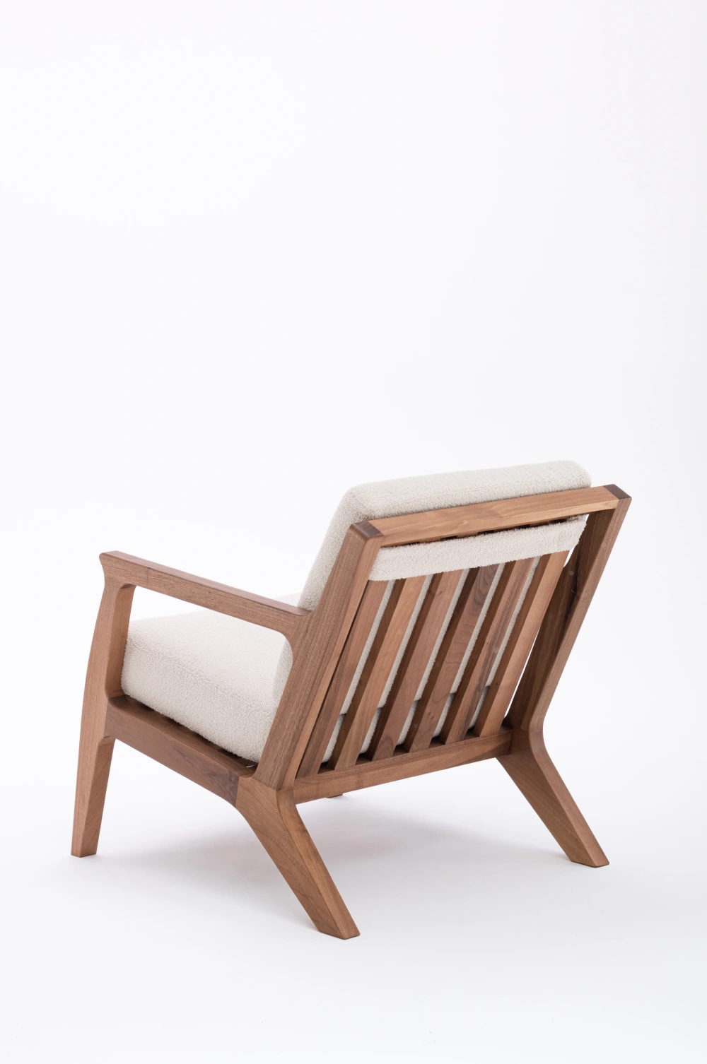 MILA - Mid-Century Modern Lounge Solid Hardwood Chair